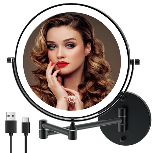 Wall mounted lighted makeup - lighted,