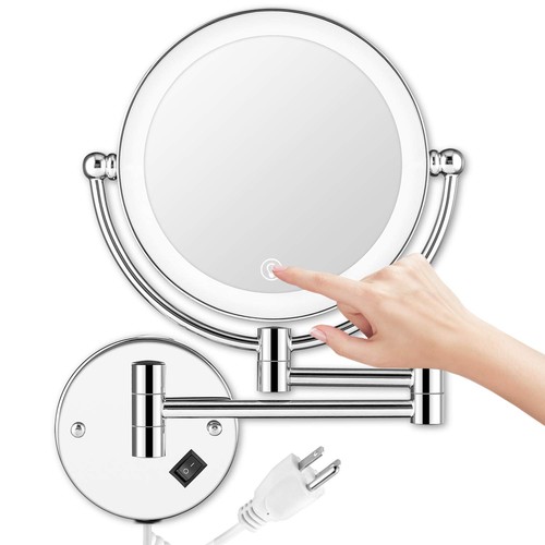 Wall mounted lighted makeup - mounted,