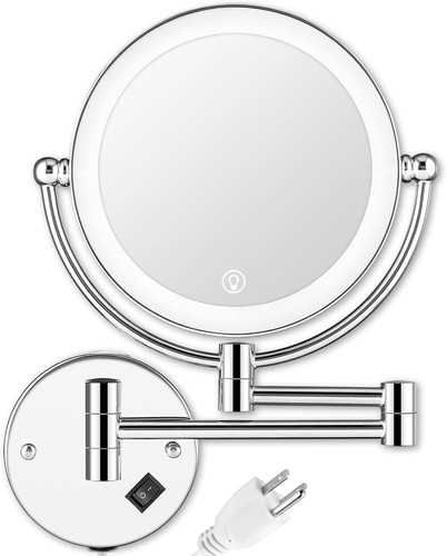 Wall mounted lighted makeup - wall,