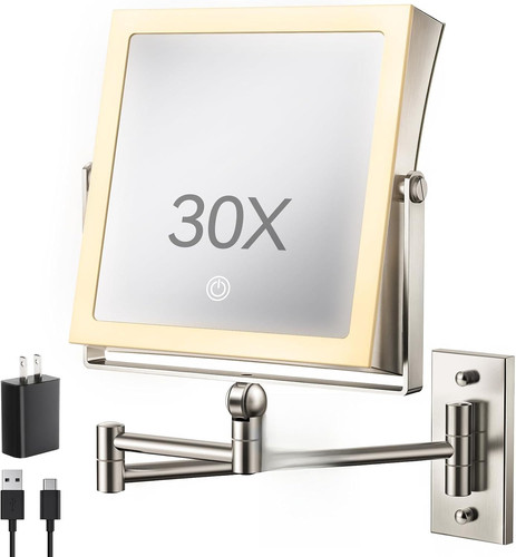 Wall mounted lighted makeup - lighted,